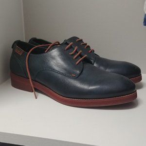 Pikolinos Navy Leather Womens Shoes